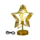 thumbnail image 4 of Lámpara de mesa decorativa de metal con luces LED para Ramadán, artesanías de hierro para Eid Estrella, 4 of 9