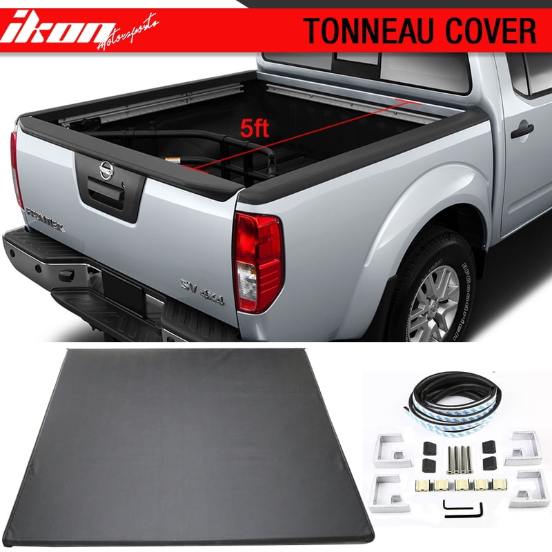 Tri Fold Soft Tonneau Cover For 05 19 Frontier Crew Cab 09 12 Equator 5 Ft