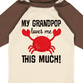 thumbnail image 4 of Inktastic My Grandpop Loves Me Crab Boys or Girls Long Sleeve Baby Bodysuit, 4 of 5