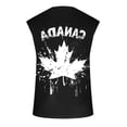 thumbnail image 5 of Camiseta sin mangas de cuello redondo para hombre, informal, a la moda, con estampado, sin mangas, deportiva, de poliéster, 5 of 5