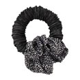 thumbnail image 2 of Rizador de pelo suave sin calor Diadema Rizadores perezosos Slik Satin Curling Ribbon Curl Bar Headwear Cabello largo para dormir para mujeres Peinado , Estampado de Estampado de negro Baoblaze Barras de curling, 2 of 8