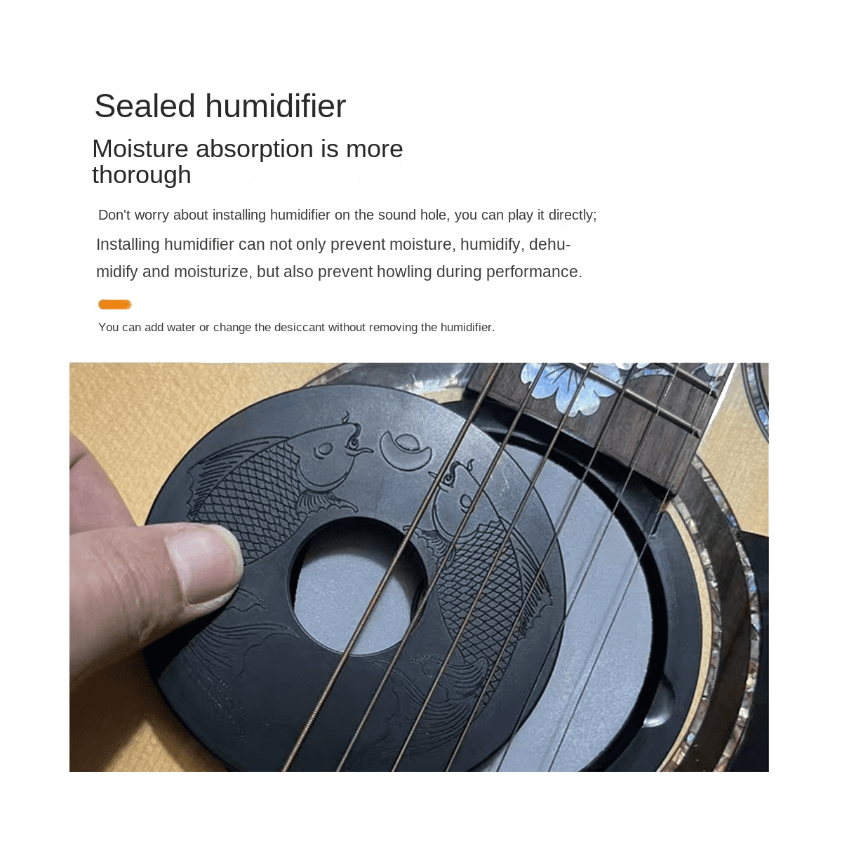 Acoustic Guitar Sound Hole Humidifier Guitar Humidity Regulator Guitar