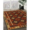 thumbnail image 3 of Ahgly Company Machine Washable Indoor Square Contemporary Saddle Brown Area Rugs, 3' Square, 3 of 7