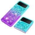 thumbnail image 2 of Bling Liquid Quicksand Gradient Shockproof Case Cover For Samsung Z Flip3 5G, 2 of 5