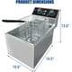 thumbnail image 2 of Historyli Freidora eléctrica comercial de 8 L con 1 cesta,de acero inoxidable,para uso doméstico,con temperatura ajustable,ideal para la cocina., 2 of 6