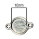 thumbnail image 4 of 100 piezas colgantes de dos cara espacios en Configuración de Bandeja de fabricación de joyas Accesorios 10 mm, 4 of 7