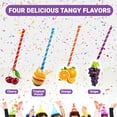 thumbnail image 2 of Sour Filled Candy Straws - 120 Count Bulk Bag - Tropical Punch, Orange, Cherry, Grape Flavors - Silly Stix Candy Straws For Holiday And Trick-Or-Treating, 2 of 7