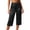 Black-Shorts for women, variant on Satin Capri Pajama Pants Women Silk Sleep Pants Loungewear Elastic Waist Silky Lounge Pj Bottoms