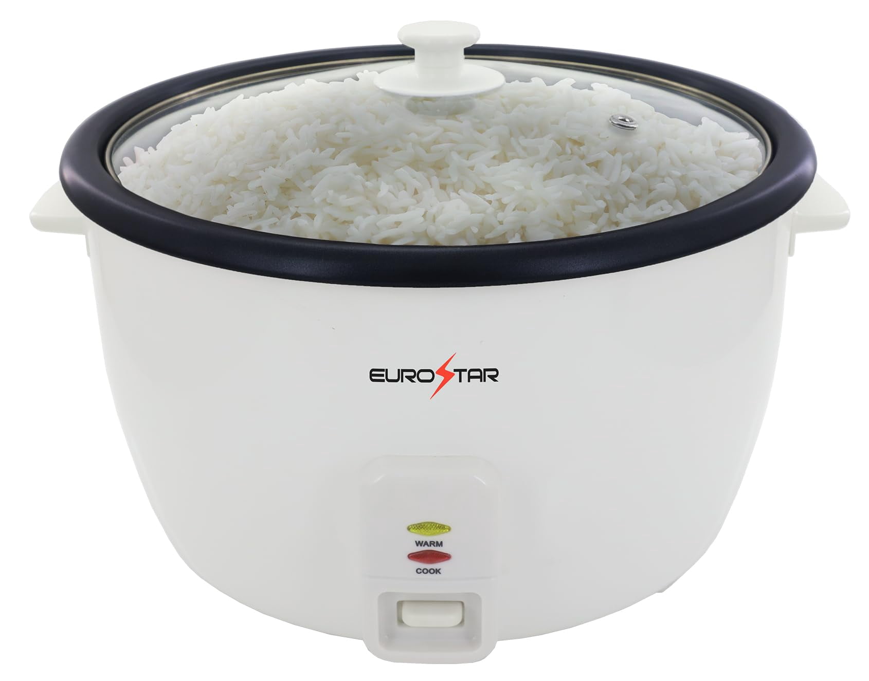 EUROSTAR 50-Cup Rice Cooker, White