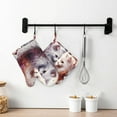 thumbnail image 6 of Honeii White Red Cat Couple patten Oven Mitts and Pot Holders Sets, Baker Oven Mitts, Mittens for Kitchen Decor, Baking Lover over Gloves Gifts, 6 of 7