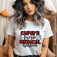 thumbnail image 2 of Cupid’s Favorite Medical Assistant Shirt | Plaid Heart MA Tee, Natural, Size S, 2 of 6