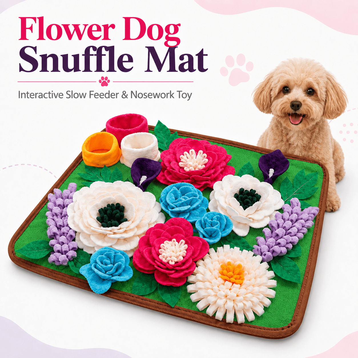 Brightkins DJ Doggo Puzzle Feeder, Multicolor, Plastic - Walmart.com