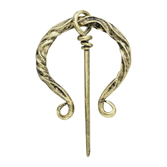 1 Pcs Cloak Pins Vintage Viking Brooches Shawl Pin Celtic Scarf Shawl Buckle Medieval Clasp Pin Brooch Penannular Brooch for Jewelry