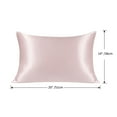 thumbnail image 5 of PiccoCasa 1 Pc 19 Momme Silk Pillowcase with Hidden Zipper Non-Standard Pink 14" x 20", 5 of 7