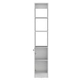 thumbnail image 5 of Depot E-Shop Linen Cabinet, 1 Door, 6 Shelves, White, 5 of 5