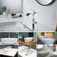 thumbnail image 4 of Grifo mezclador de lavabo de latón macizo con acabado en cromo pulido, grifo de cascada de acero inoxidable con temperatura ajustable para lavabo de baño, 4 of 5