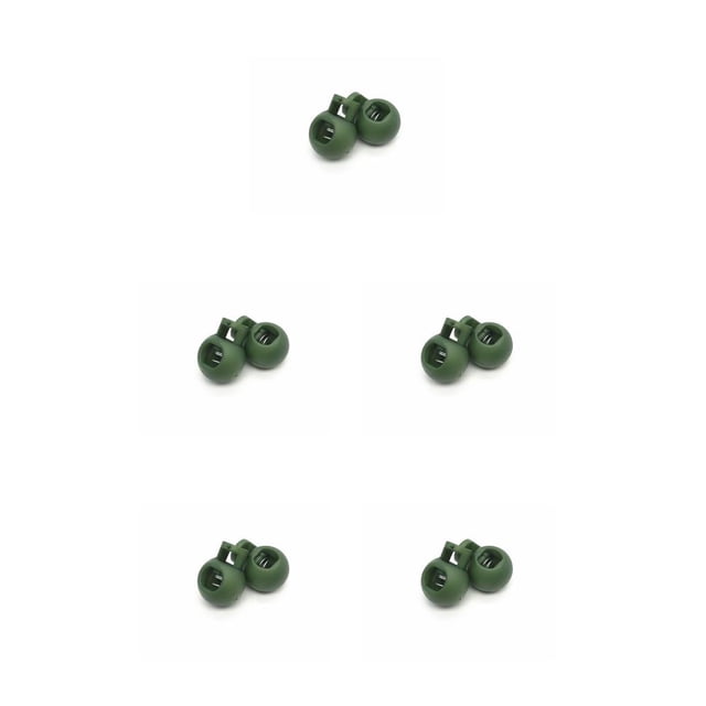 Naiovety 2 uds tapones de cordón bloqueo extremo palancas ajuste costura apriete cerraduras cuerda cierre ropa deportiva botón verde Type2 NO2
