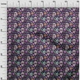 thumbnail image 3 of oneOone Rayon Purple Fabric Skull Sewing Material Print Fabric By The Yard 56 Inch Wide-aA, 3 of 5