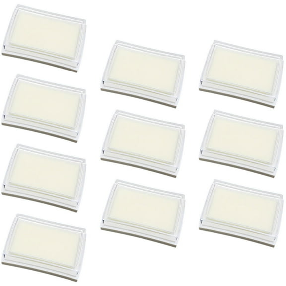 10 Pcs Blank Ink Pad DIY Sponge High Density Office Supplies Hand Tools 10pcs (concave Waist Pad) Pads Household Stamp