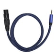 thumbnail image 1 of Cable de señal balanceada XLR hembra a conector Jack de 3,5 mm Cable de conexión de cable de micrófono XLR a 1/8 de pulgadaJD6033‑1m, 1 of 5
