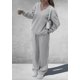 thumbnail image 3 of Conjunto de Dos Piezas para Mujer PRETTYGARDEN Sudadera con Cuello en V Gris XXL, 3 of 6