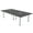 Asian Night w/Silver Base with Electric, variant on 8 Person Rectangular Conference Table  Post Legs Power And Data