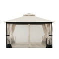 thumbnail image 2 of Sunjoy Beige Replacement Mosquito Netting For Belcourt Gazebo (11x13 FT) A101012400/A101012410 Sold At SunNest, 2 of 5