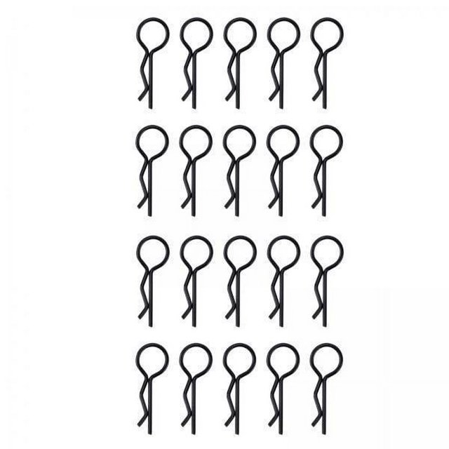 Bunblic 2x20/Set Universal RC Body Clips Pins for 1:6 1:8 RC Crawler Monster Black , Black, 2 Pcs