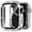 Silver, variant on Apple Watch Case Series 8, Series 7 for 45mm Diamond Glitter Watch Case Built-in Tempered Glass Screen Protector, Guard Bumper Full Coverage Cover for Apple Watch Series 8 and Series 7, Black 45mm