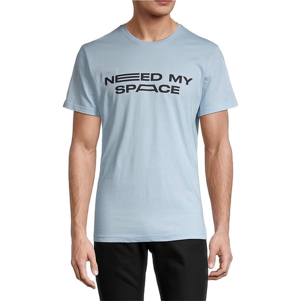 Camiseta gráfica Need My Space de Elevenparis para hombre blueglow S