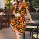 thumbnail image 3 of Balery Halloween Vestidos sueltos de manga corta para mujer, vestidos de verano 2025, vestidos casuales de corte A con vuelo., 3 of 6