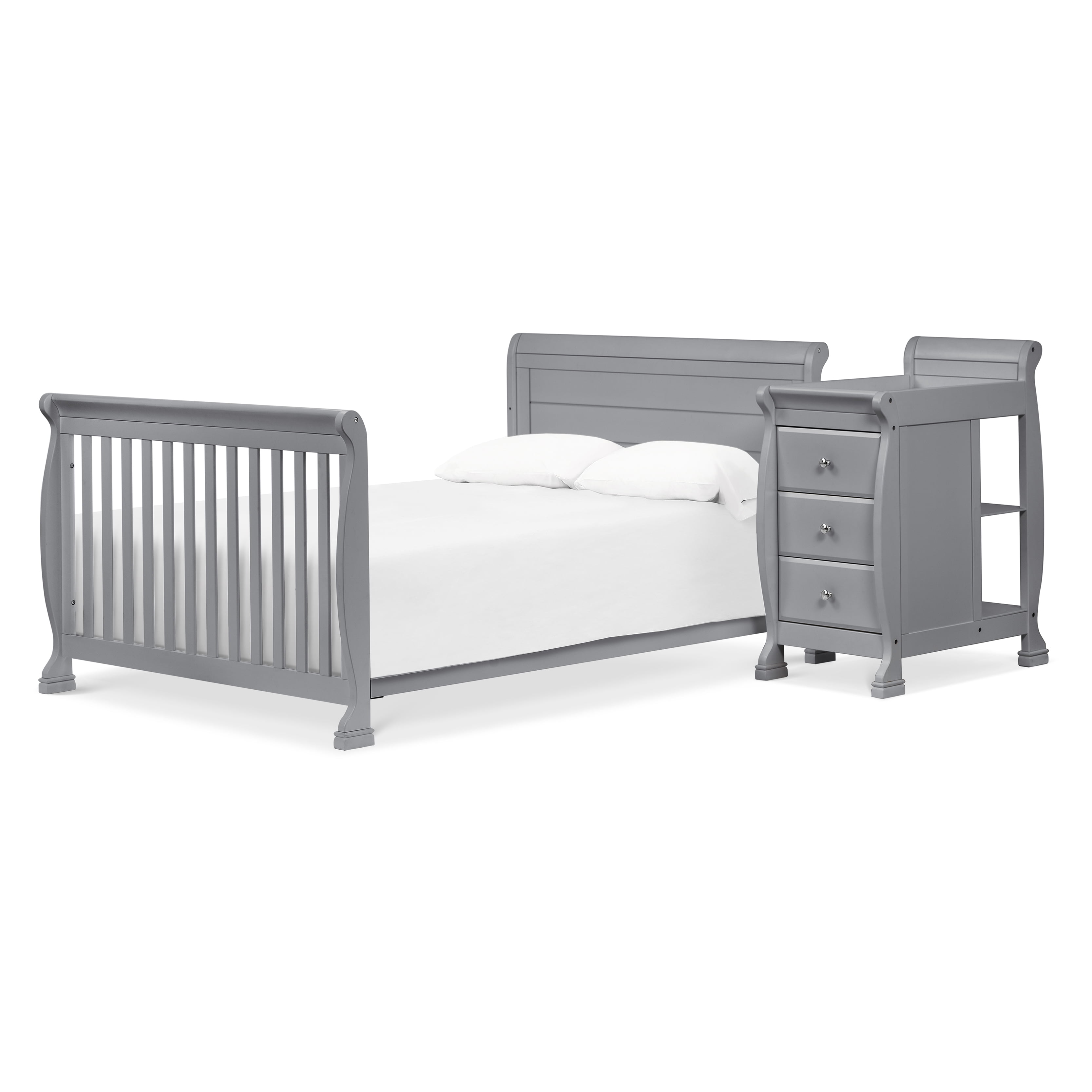 DaVinci Kalani 4-in-1 Convertible Crib & Changer in Grey