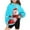 Sky Blue, variant on Odeerbi Kids Boys Girls Christmas Hoodies Snowman Print Hooded Sweatshirts Children's Long Sleeve Pattern T-shirt Printed Round Neck Shirt Hooded Sweatshirt Green