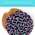thumbnail image 4 of Paquete de 4 posavasos para coche, posavasos de cerámica absorbente con estampado de leopardo, posavasos para portavasos, con una muesca para el dedo para una fácil extracción Xemadio LRWJ901-2, 4 of 9