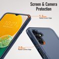 thumbnail image 4 of Samsung Galaxy A13 5G Case, Samsung A13 5G Protective Phone Case Dual Layer 2 in 1 Heavy-Duty, Hybrid Purchase Shockproof Design Cell Phone Case for Galaxy A13 5G 6.5 Inch Blue, 4 of 14