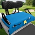 thumbnail image 3 of Bulopur Deep Blue Golf Seat Covers for Cart Washable Golf Cart Towel Seat Covers with 4 Front Pockets& Nonskid Bottom Fits for EZGO, Yamaha, Club Car, 3 of 8