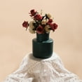 thumbnail image 2 of Decorative Plastic Vase for Flowers - Lightweight Home Decor Vase for Living Room, Cabinet, Table Centerpiece, Modern & Traditional Style, Durable Fake Glazed Finish, 5.12 Inch Tall, 2 of 6