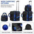 thumbnail image 2 of Bolso para Bolas de Bowling BOSSTIN Multi-Bolsillos Talla 15 para 3 Bolas con Ruedas, 2 of 6