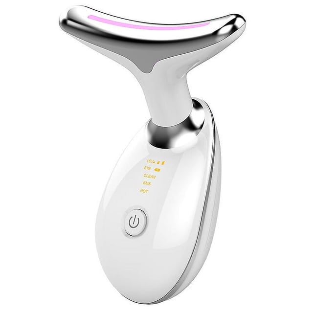 Dispositivo antiarrugas facial, dispositivo de belleza, dispositivo de belleza para el cuidado de la piel con masaje facial EMS, reafirmante facial y lifting de cuello (45)