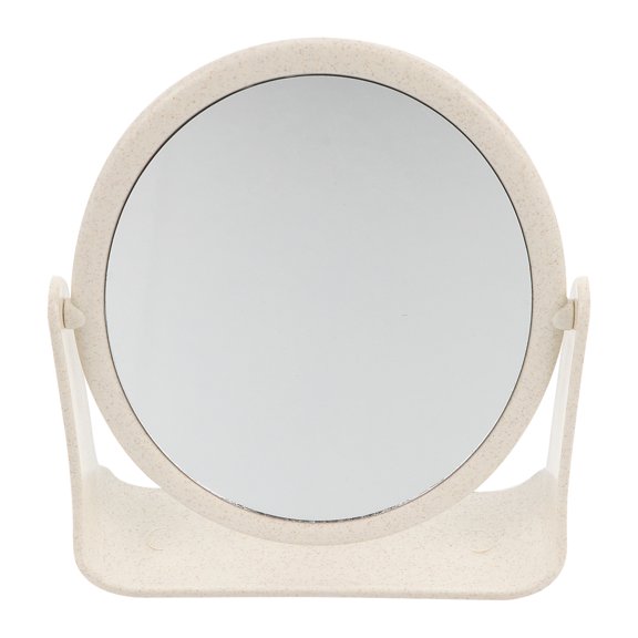 NUOLUX Portable Desktop Makeup Mirror Double-Sided Rotating Mirror Dresser Makeup Tool