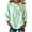 Green, variant on Floral Print Tshirts for Women Cotton Linen 3/4 Sleeve Tunic Tops Crew Neck Casual Loose Tees for Summer Wear