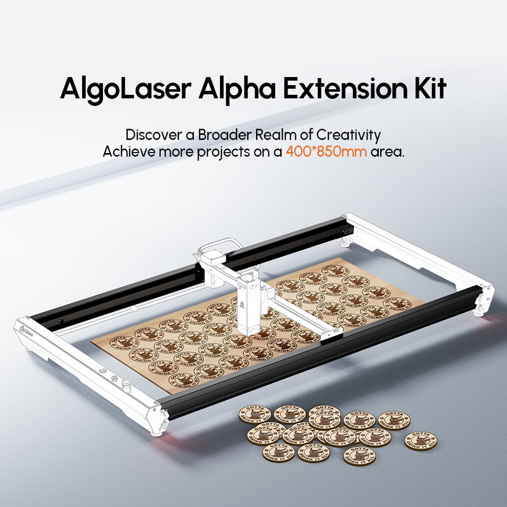 AlgoLa/ser Expansion Kit for Alpha 10W/20W La/ser Engraver, Expanding Engraving Area Up to 33.46"x15.74"