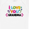 thumbnail image 4 of Inktastic I Love You Grandma with Flowers Girls Baby Bodysuit, 4 of 5
