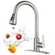 thumbnail image 1 of Grifo de Cocina, 304 Acero Inoxidable Mezclador para Fregadero, 360° Grifos para Fregadero de Cocina de Alto Arco Llaves para Fregadero de Cocina con Placa de Cubierta con 2 Manguera, 1 of 7