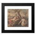thumbnail image 2 of Robert Smirke 23x20 Black Modern Framed Museum Art Print Titled - Two Women Enjoying Their Time by a Stream, 2 of 5