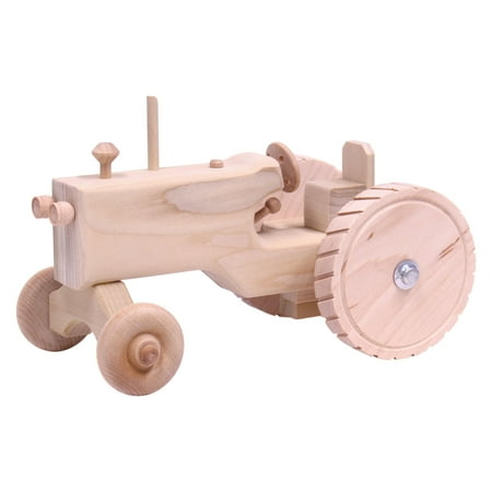 Amish-Made Wooden Toy Tractor
