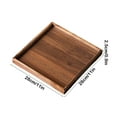 thumbnail image 3 of Wooden Tea Tray | Dry Brew Storage Tray | Cup Organizer | Candy and Fruit Serving Tray | Unique Chinese Style | 14.96x11.02x0.79 in | Brown | 1 Pack, 3 of 6