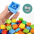 thumbnail image 2 of Blocs 62-310 Pcs Bricolage Blocs de Construction en Vrac Compatibles avec Duplo Animaux Course de Billes Ville Briques Classiques Modèle d'Assemblage Jouets pour Enfants 240401, 2 of 7