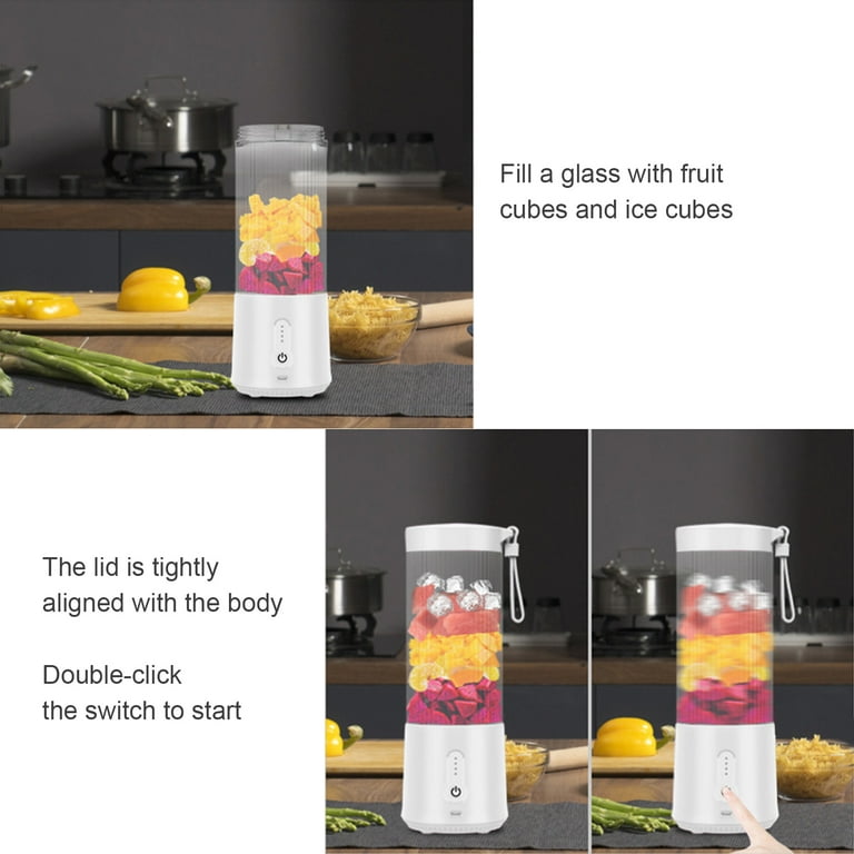Wireless Juice Cup Juicing Machine Portable Blender Juicer Mixer BPA Free  Smart Safety Protection System Mini Electric