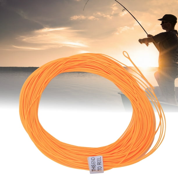 Fly Fishing Line, 0.66mmx30m Fishing Line With Welded Loop, With Welded  Loop Counterweight For Fishing Lover Fishing Tackle Sea/ Fishing Orange